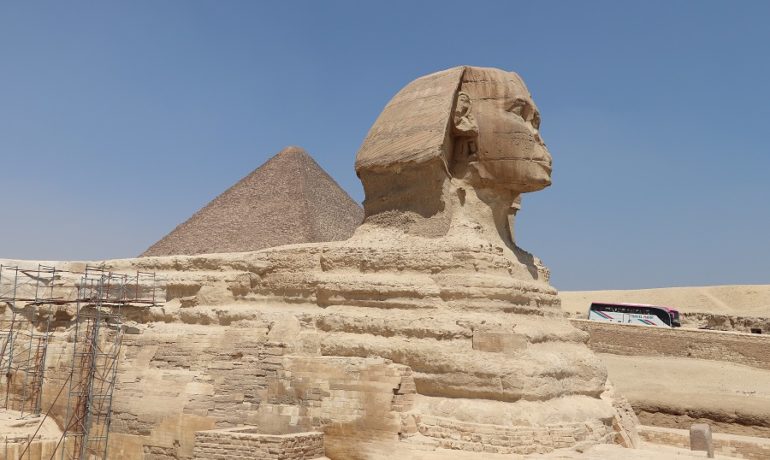 Egipt - Sfinks - jedna z najsłynniejszych budowli
