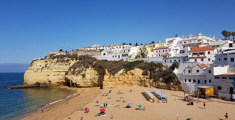 Carvoeiro, plaża, Algarve