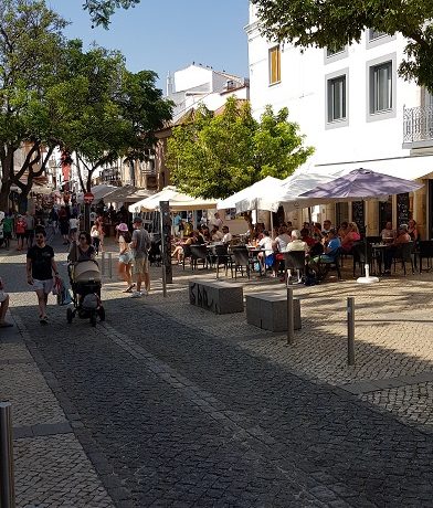 Lagos, Algarve, stare miasto, restauracja,