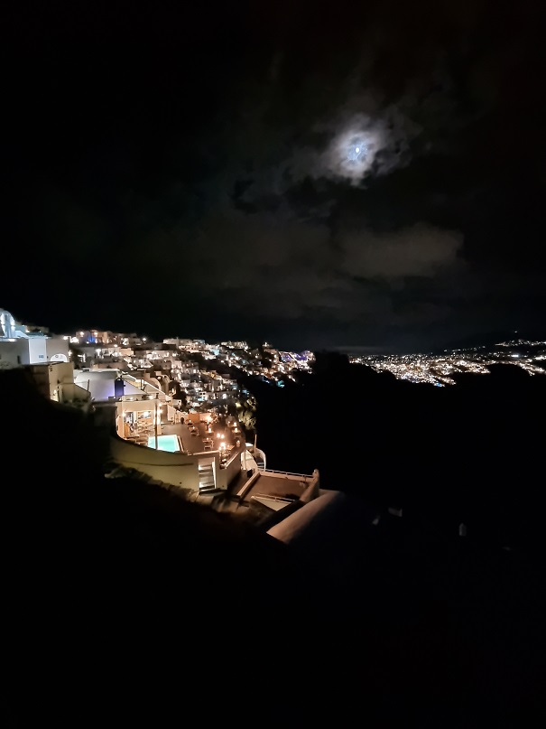 Santorini, noc