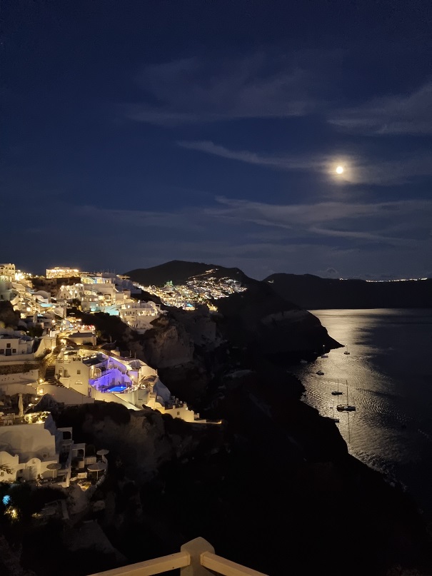 Santorini, Oia, noc